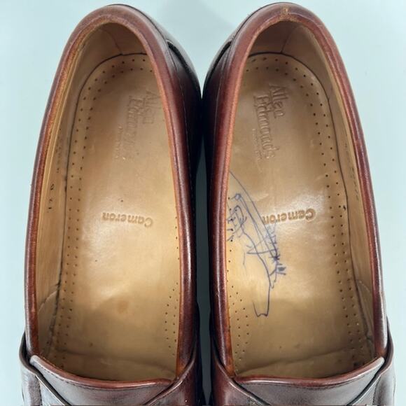 Allen Edmonds Cameron Leather Penny Loafer Mens 12B Burgundy Classic Preppy USA main image 8